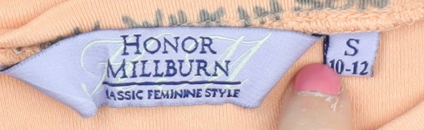 Honor Millburn Women's Orange Basic T-Shirt, Size 10