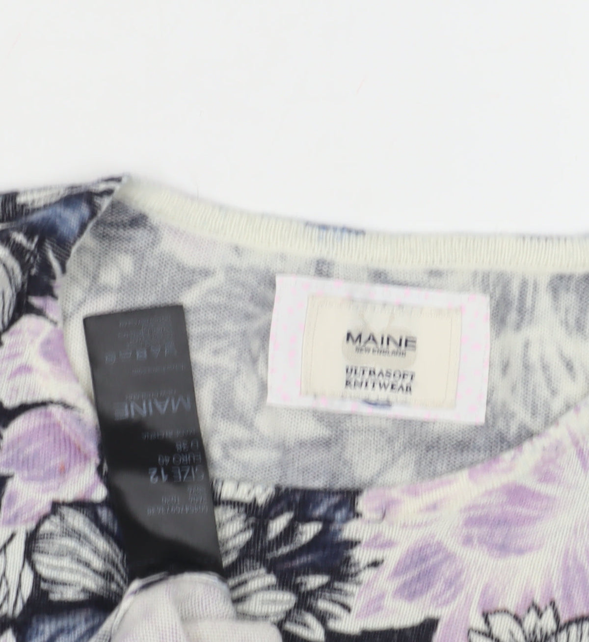 Maine Women's Multicoloured Floral Pullover Size 12