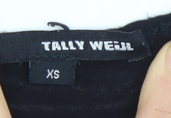 Tally Weijl Black XS Women's Racerback Tank