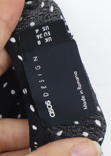 ASOS Design Women's Black Polka Dot Jumpsuit Size 8