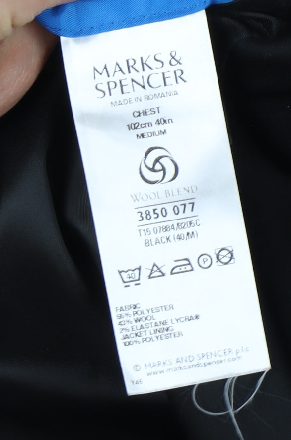 Marks & Spencer Men's Black Tuxedo Jacket, Size 40R
