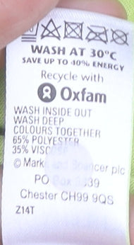 Marks & Spencer Women's Green Dress, Size 8, Sleeveless