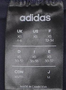Adidas Women's Black XS Striped Gym Leggings