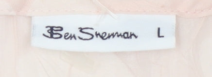 Ben Sherman Pink Camisole Blouse Women L Summer Floral