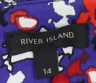 River Island Women’s Multicoloured Pencil Skirt 14