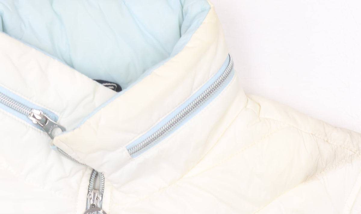 Nautica Women's Ivory Puffer Jacket L Lightweight