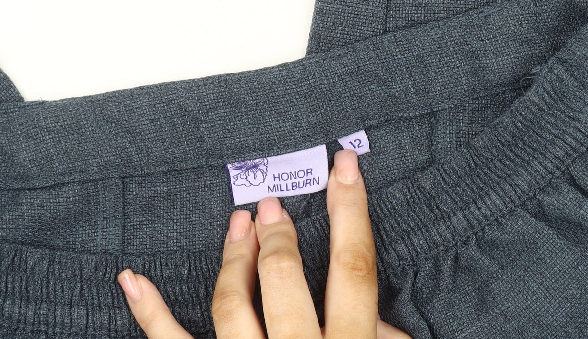 Honor Millburn Women's Grey Trousers Size 12 - Autumn Comfort