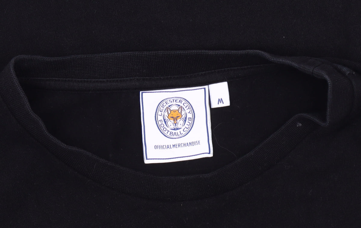 Leicester City FC Men's M Black/Green Colourblock T-Shirt