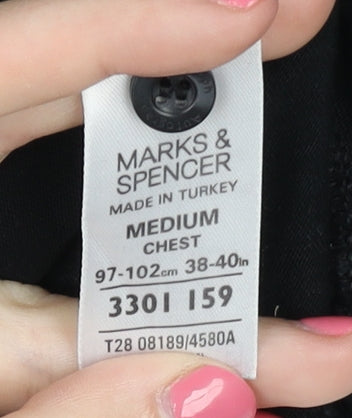 Marks & Spencer Men’s Black Polo Shirt Medium