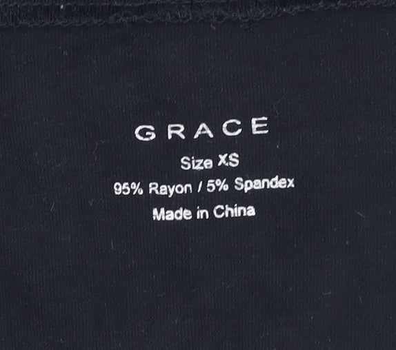 Grace Women's Studded Black XS T-Shirt
