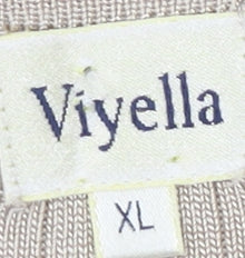 Viyella Women's Beige XL Basic Knit Top