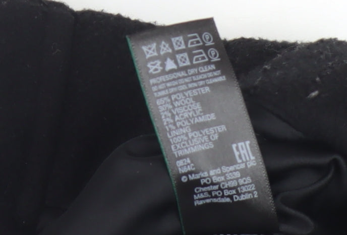 Marks & Spencer Men's Black Wool Blend Jacket S