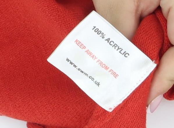 Honor Millburn Women's Red S Pullover Jumper V-Neck