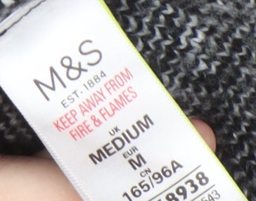 Marks & Spencer Women's Black Plaid Pullover Jumper