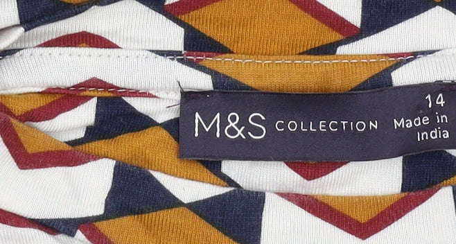 Marks & Spencer Women's Multicoloured Geometric Blouse