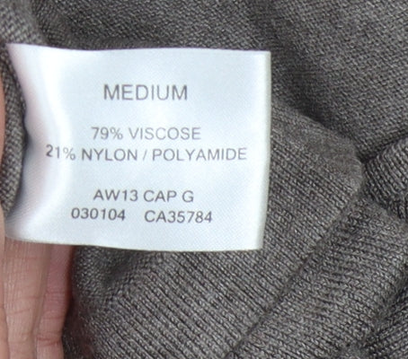 Windsmoor Women's Brown Wrap Jumper, M, Studded V-Neck