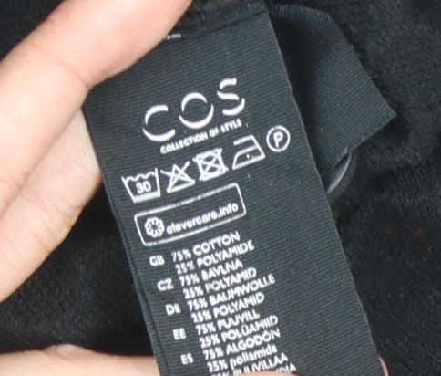 COS Women's Black Cardigan XS Collared Casual