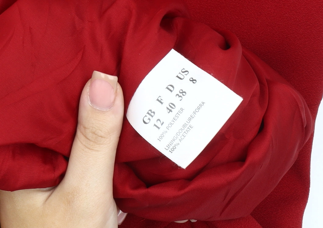 Jacques Vert Women's Red Sheath Dress Size 12