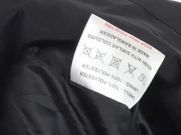 Le Breve Men's Black Basic Jacket, Size L, Casual Wear