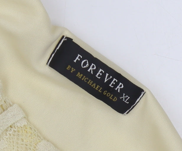 Forever Beige Lace Floral Blouse, Women's XL