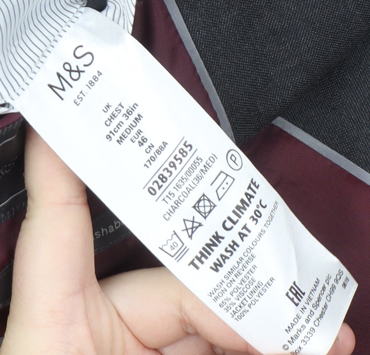 Marks & Spencer Men's Charcoal Blazer 36R