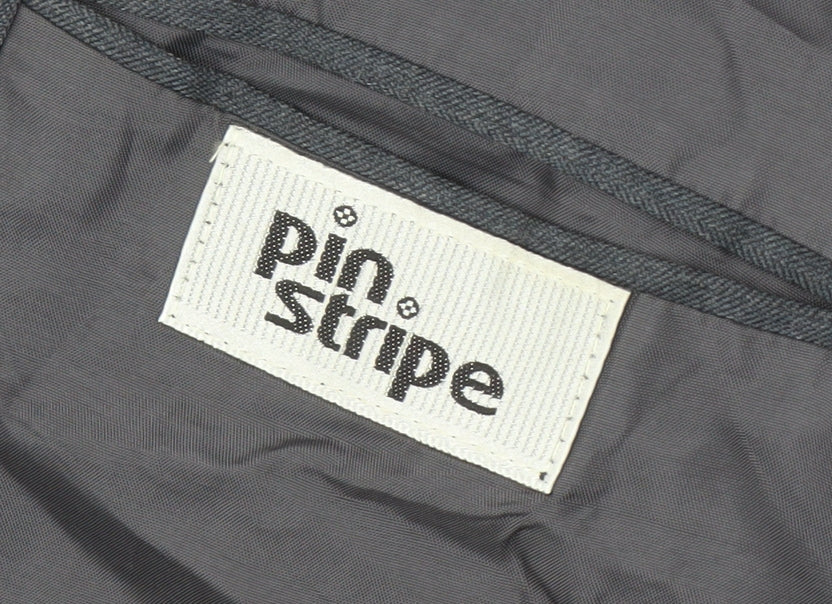 Pinstripe Men’s Regular Grey Blazer 50