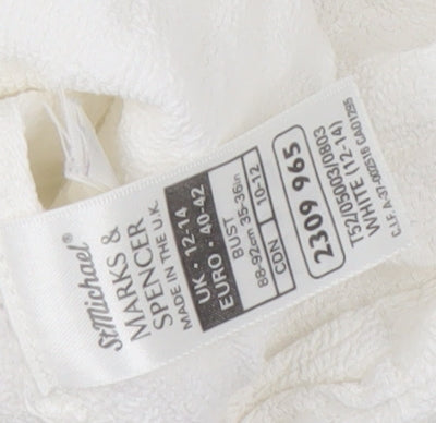 Marks & Spencer Women's White Blouse Size 12