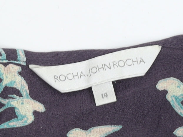Rocha John Rocha Women's Multicoloured Tunic Size 14