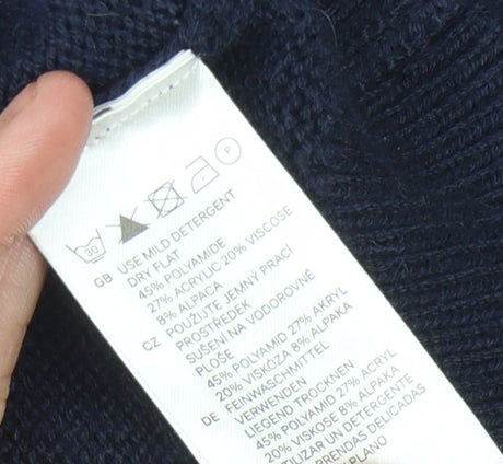 H&M Women's Blue Cable-Knit Pullover Jumper, Size S