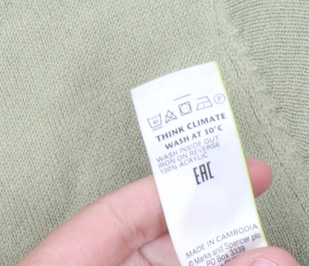 Marks & Spencer Women's Green Pullover Jumper Size 10