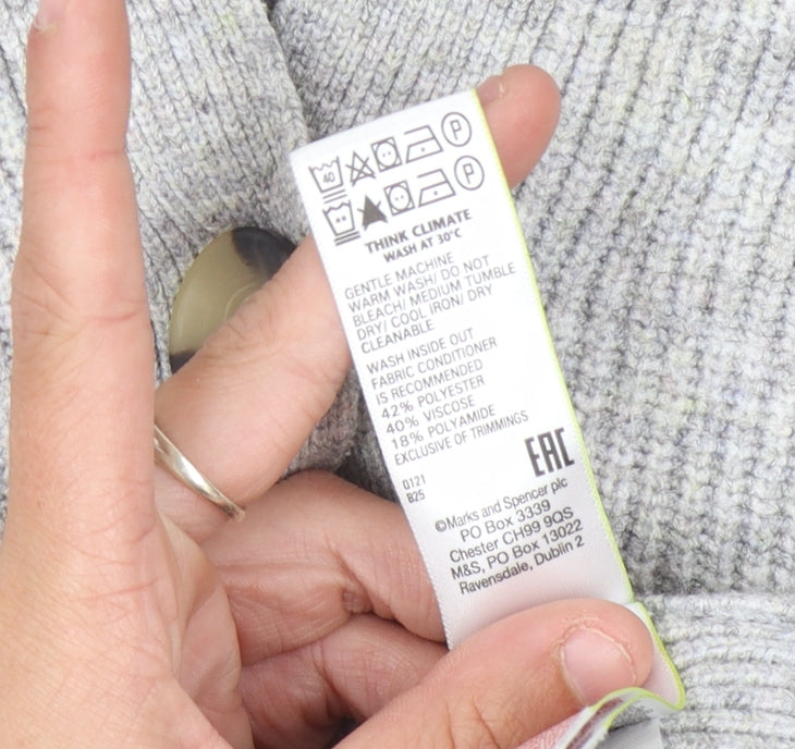 Marks & Spencer Women’s Grey Cardigan S Buttoned