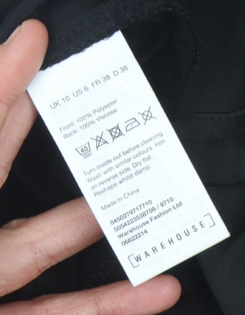 Warehouse Women's Black Tank UK Size 10 Camisole