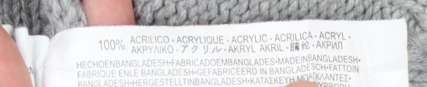 Bershka Women's Grey Roll Neck Pullover Jumper Size S