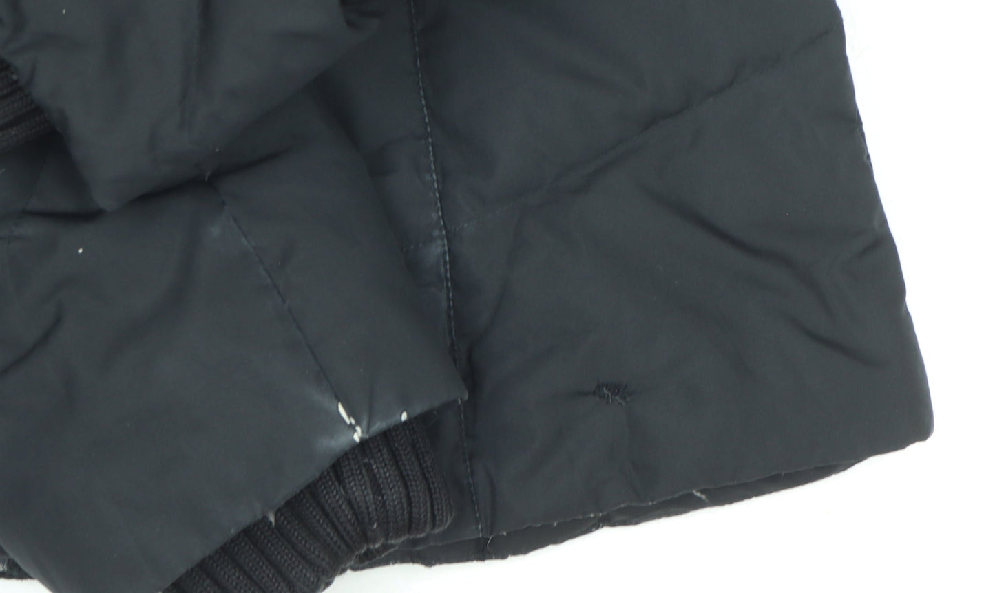 Per Una Women's Black Puffer Jacket M with Hood