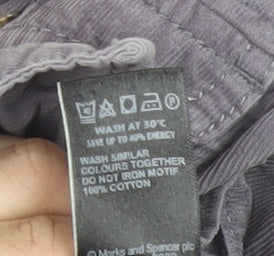 Marks & Spencer Women's Purple Button-Up Shirt Size 18