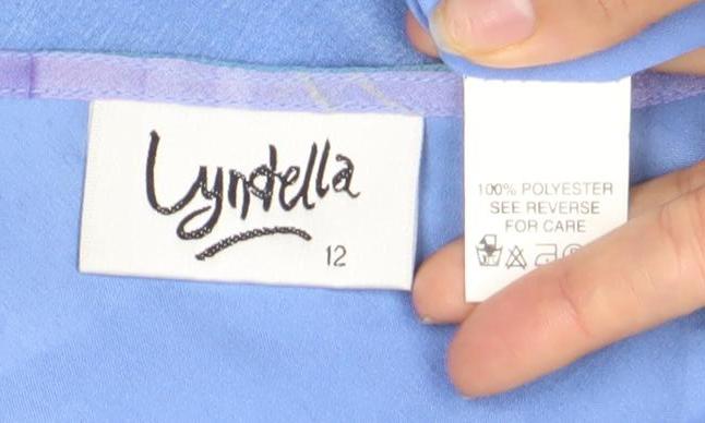 Viyella Women's Blue Floral Sleeveless Top Size 12