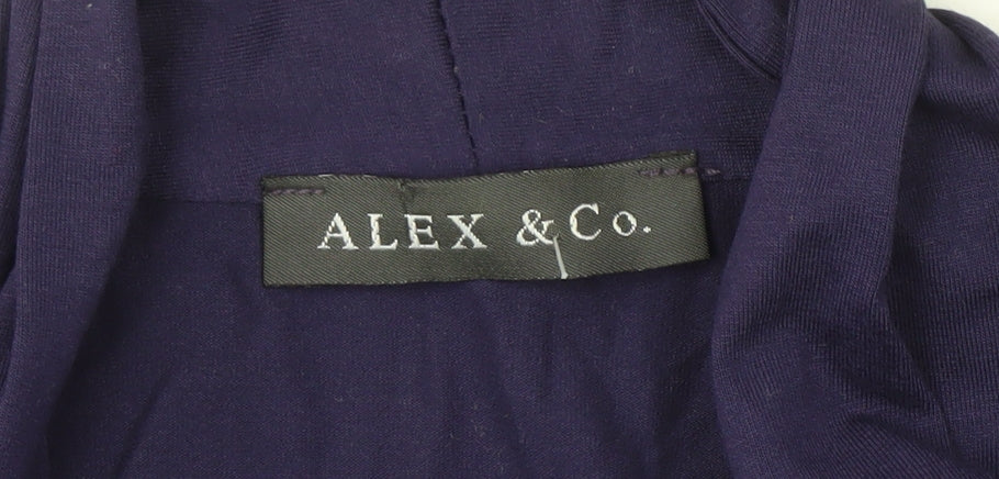 Alex & Co. Women's Purple Long Sleeve Top - Size 14