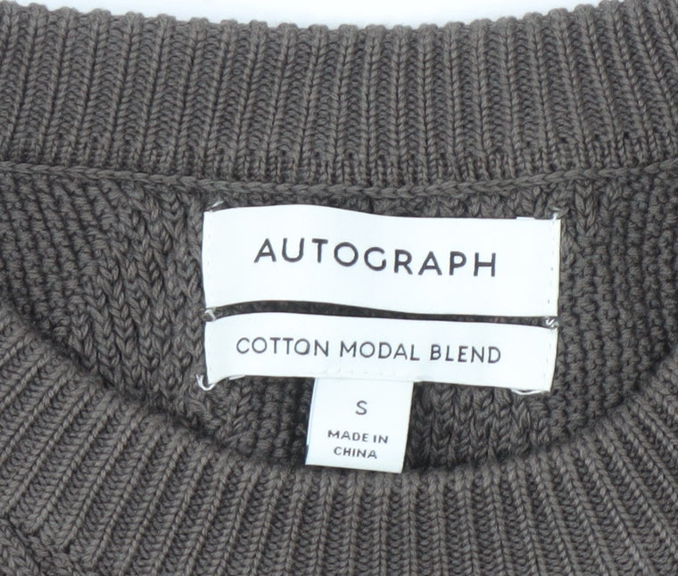 Marks & Spencer Men's Grey Pullover Jumper, Size S