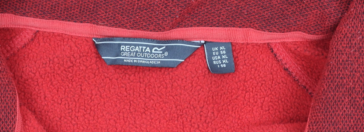 Regatta Men's XL Red Fleece Pullover with Logo