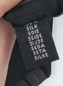 Daniel Hechter Men's Black Striped Silk Tie