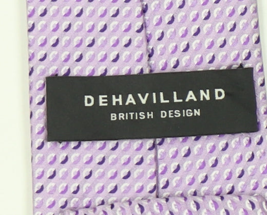 Dehavilland Men's Purple Silk Tie