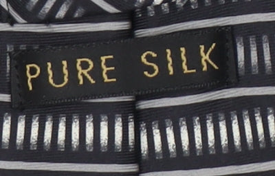 Marks & Spencer Black Silk Geometric Men's Tie