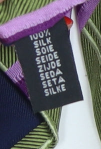 Ben Sherman Men's Green Striped Silk Tie