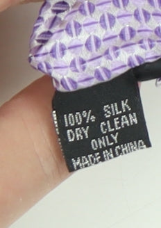 Berwin & Berwin Men's Purple Geometric Silk Tie