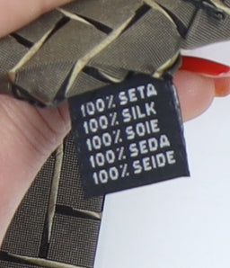 Bäumler Men's Bronze Geometric Silk Tie One Size
