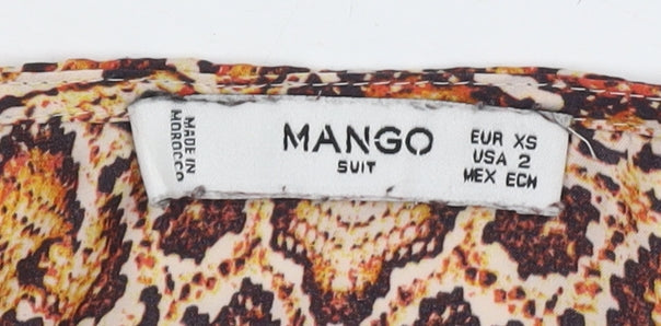 Mango Women's Multicoloured XS Long Sleeve Top