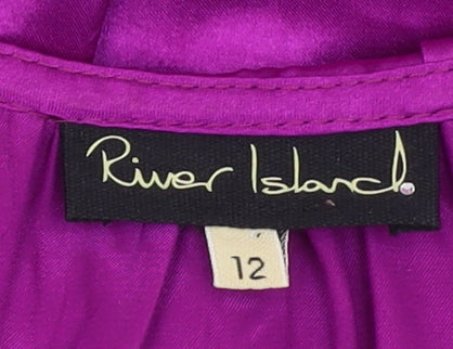 River Island Women's Purple Camisole Blouse Size 12