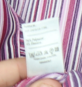 Berketex Women's Multicoloured Striped Button-Up Shirt