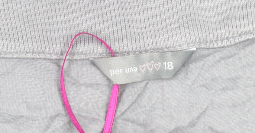 Per Una Women's Grey Tunic, Size 18, Casual Style