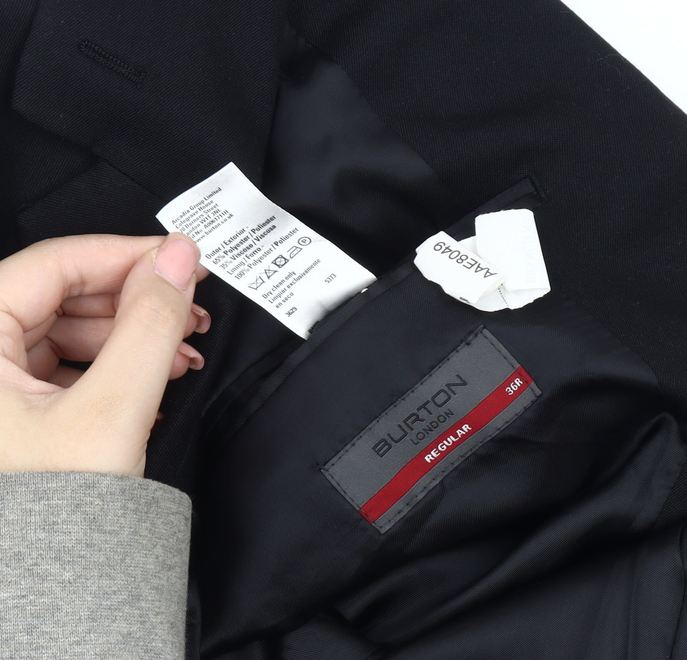 Burton Men's Black Regular Fit Jacket Size 36